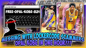 NBA2K20 MESSING WITH SCAMMERS 6 - FREE OPAL LOCKERCODE??? GIVES US FREE OPAL KOBE IN 1 HOUR? EXPOSED