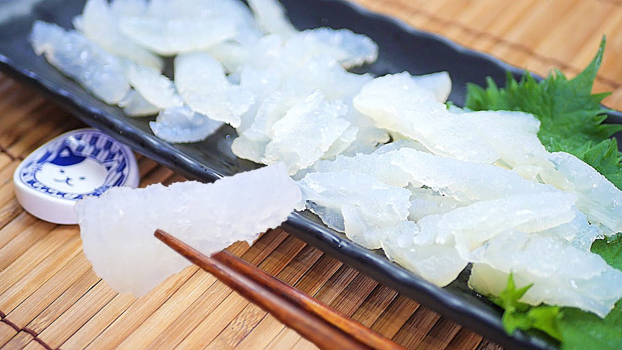 【ASMR】くらげの刺身 Jellyfish Eating Sounds No Talking【咀嚼音】