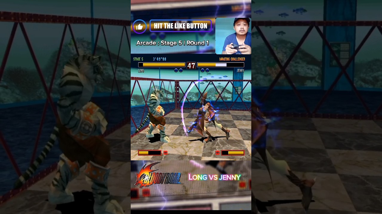 PS1 Throwback - Bloody Roar Arcade Stage 5 Round 1 