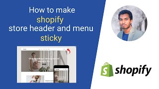 shopify debut theme sticky header - no app | free source code