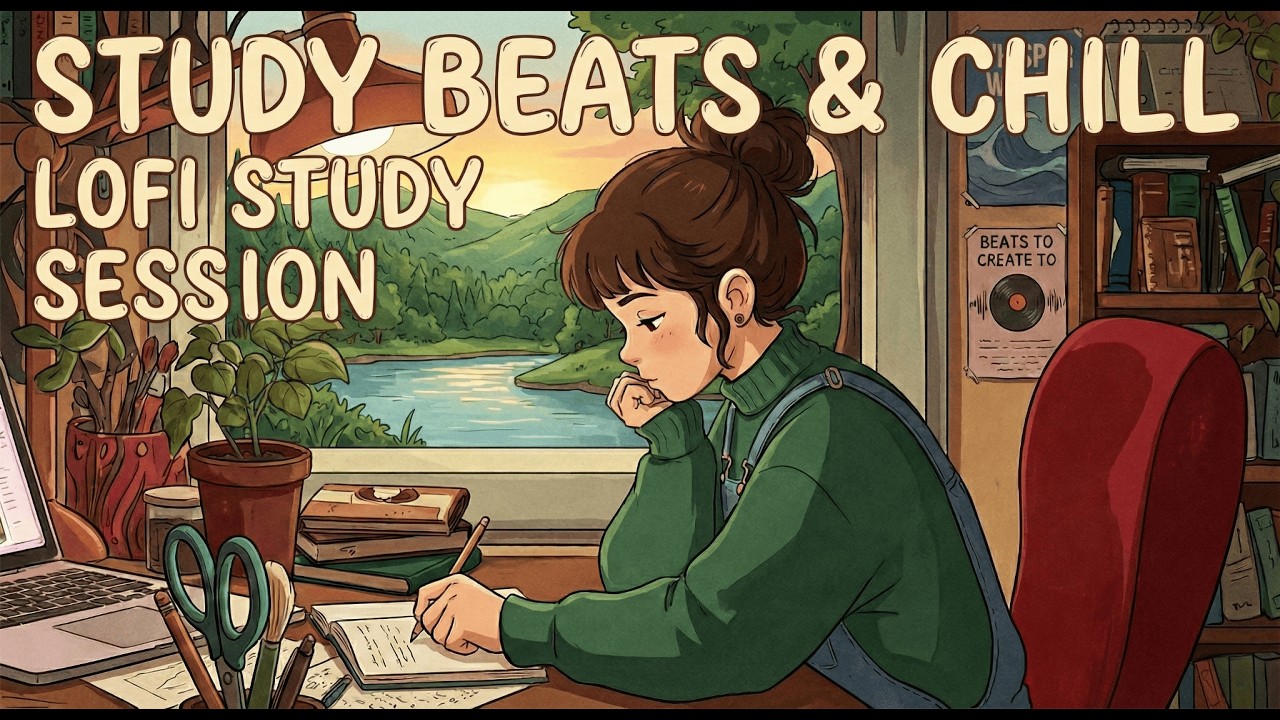 [STUDY WITH ME] Cozy Rainy Night - 1 Hour Deep Focus Study (Pomodoro Timer 25/5) - Capycapy lofi #7