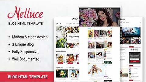 Nelluce - Responsive HTML5 Blog Template | Themeforest Website Templates and Themes