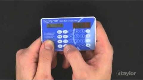 JimSwim.com How to Use the Taylor Electronic Watergram