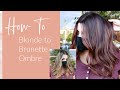 How to Blonde to Brunette Ombre