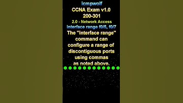 Cisco CCNA: What command puts you in config mode for discontiguous ports? - icmpwolf