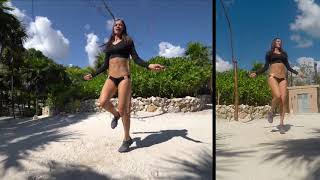Tulum Skipping Beach Workout