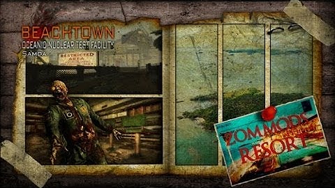 CoD WaW: Custom Zombie Map Beach Town Part 1 SOLO (PC) ᴴᴰ