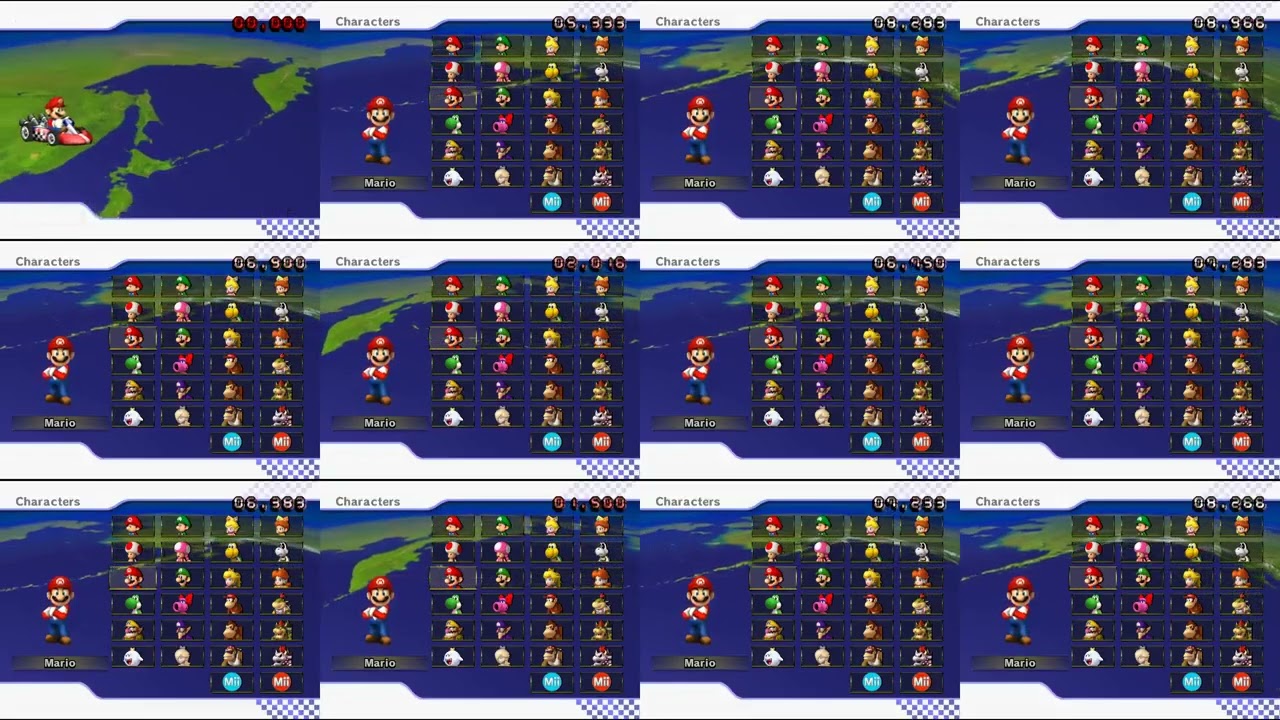 12 Player Mario Kart Wii - Test Setup