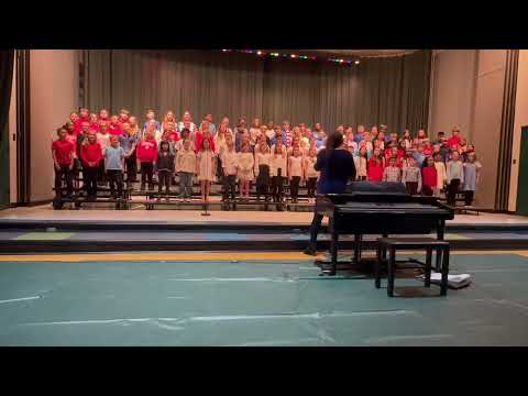 Shamrock Springs elementary school Pledge with All 4 th  graders