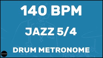 Jazz 5/4 | Drum Metronome Loop | 140 BPM