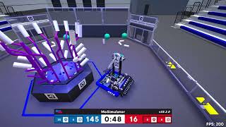 MoSim Reefscape Mod 4414 V2 Run Full Match Showcase (Score 196)
