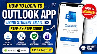How to Login to Microsoft Outlook App Using Student Email | Step-by-Step Guide
