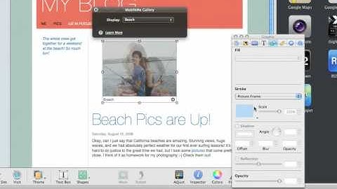 Adding a MobileMe Gallery - iWeb Help