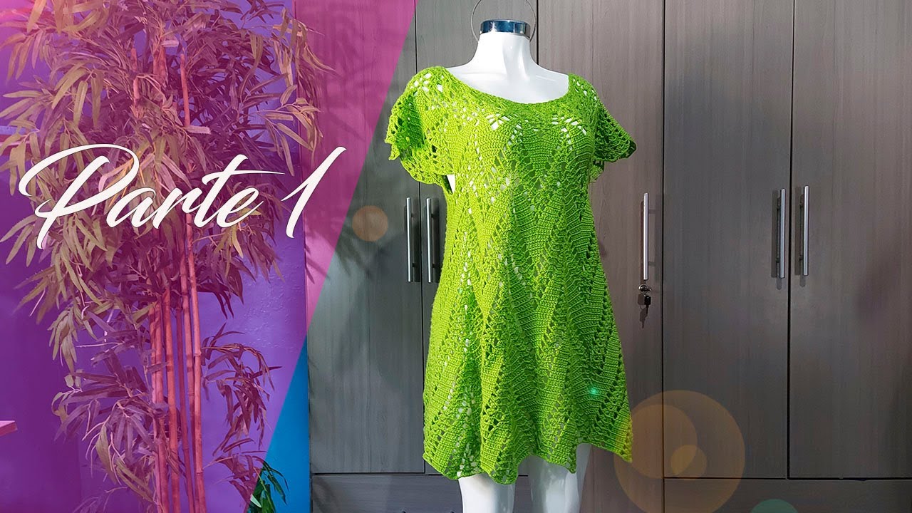 VESTIDO de corazones tejido a CROCHET | PARTE 1