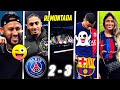 Les normes ractions psg 23 barca  mbapp fantome neymar rigole tifo incroyable 