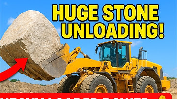 How to unloading Huge stone through heavy loader #ytvideo