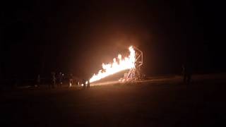 Lighting the effigy at Modifyre 2016