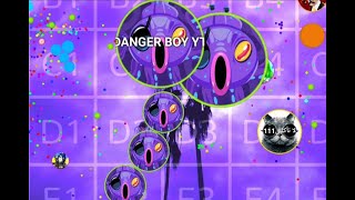 Legendary double split in Blob io. Crazy blob io in the Danger Blob YT
