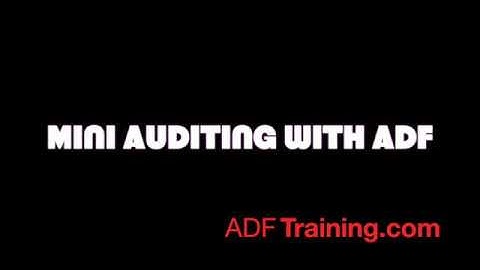 Mini Auditing in Oracle ADF by ADFTraining.com