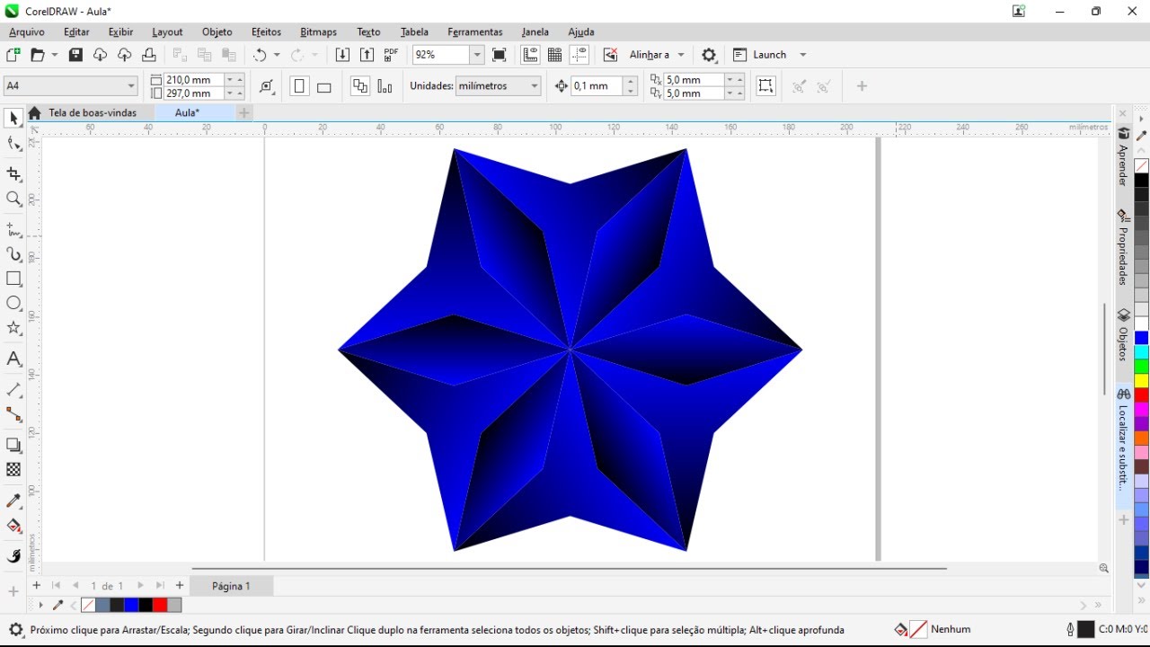 Aprenda a fazer esse design com ferramenta estrela do corel draw - YouTube