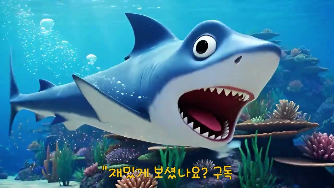 무시무시 상어 나타났다! 🦈 과연 바닷속 친구들은 무사할까요? | 인기 동요 애니메이션
