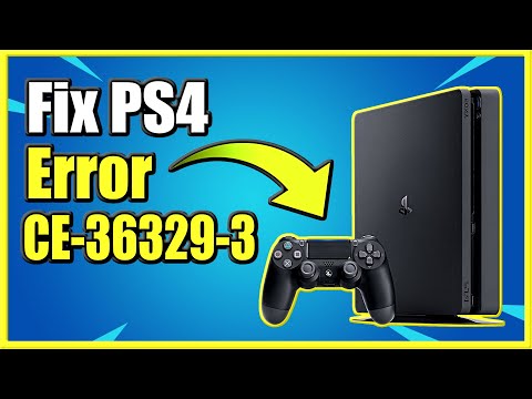 How to FIX PS4 Error Code CE-36329-3 & Fix System or Game Crashes (Easy Method)