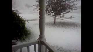 Intense Hailstorm Norfolk Nebraska 04-14-2012