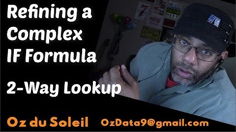 Complex Excel IF Formula Simplified to a 2-Way Lookup with INDEX-MATCH-MATCH