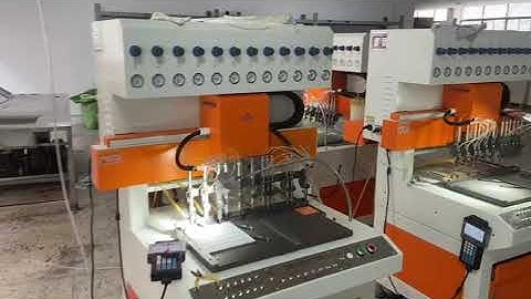 Automatic PVC patches machines--- customer factory