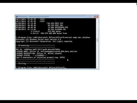 How to remove and re add a MS Office 2013 key