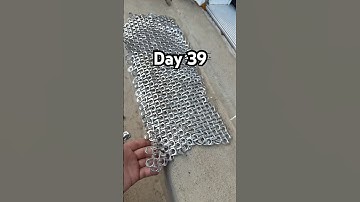 Day 39 of adding pop tabs until I have full chain mail armor suit