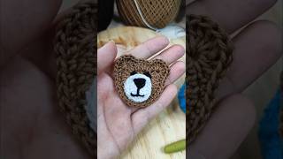 URSO APLIQUE EM CROCHÊ - PASSO A PASSO GRATUITO #croche #crocheparainiciantes #crochet #diy