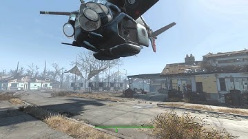 fallout 4: flying air vertibird: fast travel alternative