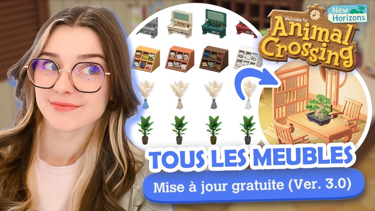 💫 TOUS les nouveaux MEUBLES de la MAJ 3.0 d'Animal Crossing !