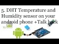 5. Android Arduino DHT11, DHT22 Temperature and Humidity Sensor