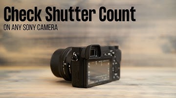 Checking Shutter Count on any Sony Camera (a6000, a6100, a6300, a6500, a6600, a6700, ZV-E10, etc.)