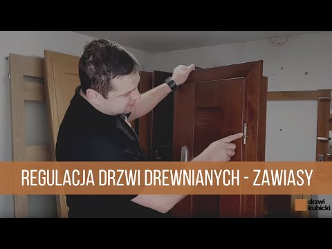 Regulacja drzwi drewnianych, regulacja zawiasów