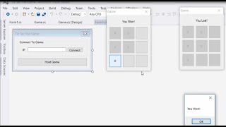 Tic-Tac-Toe (X & O) LAN Game in C# screenshot 4