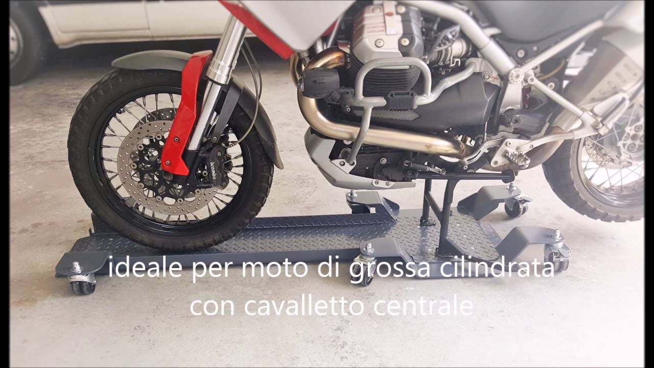 pedana carrello sposta-accosta-parcheggia moto