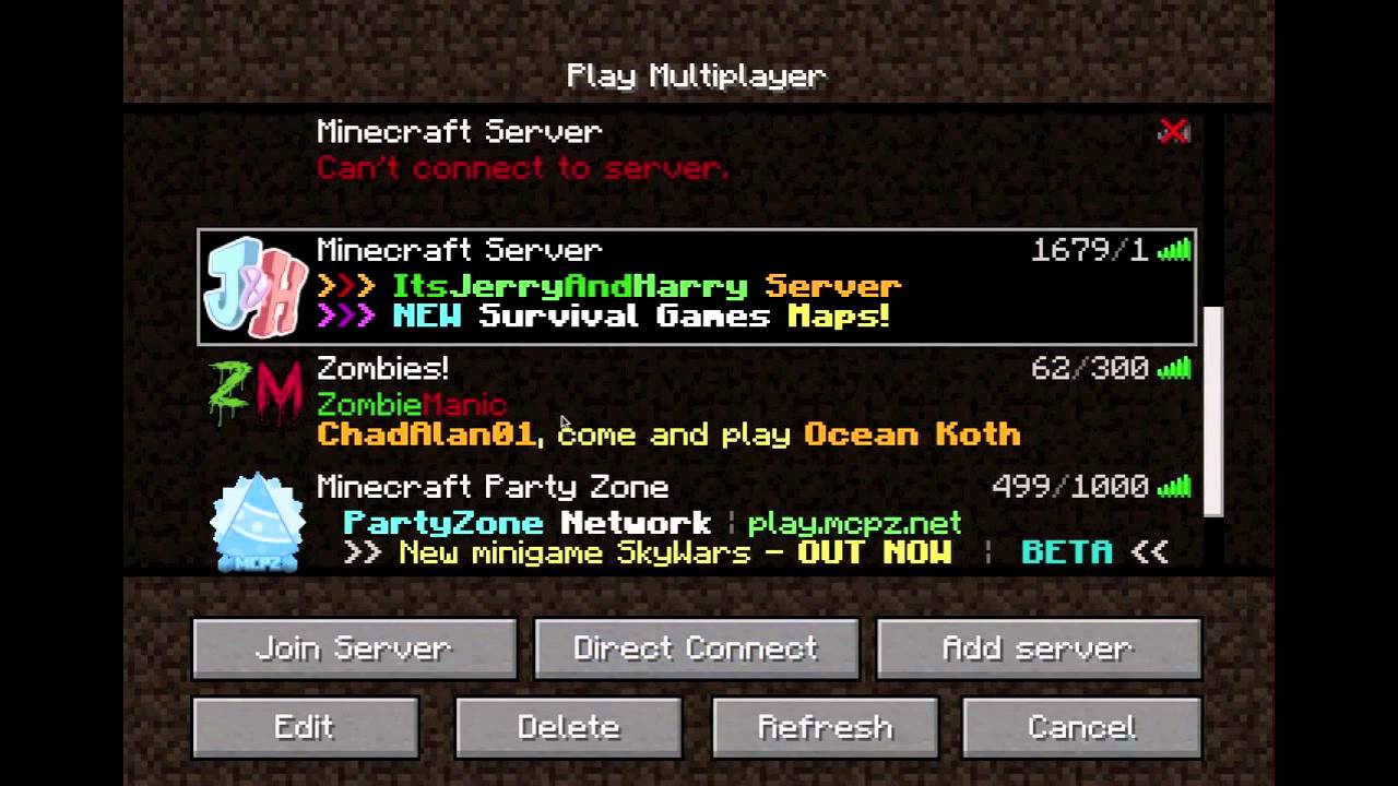 How to join and add servers on Minecraft tutorial -The | Doovi