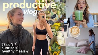 vlog: let’s be productive together! sunrise, 75 soft, healthy meals, book update screenshot 5