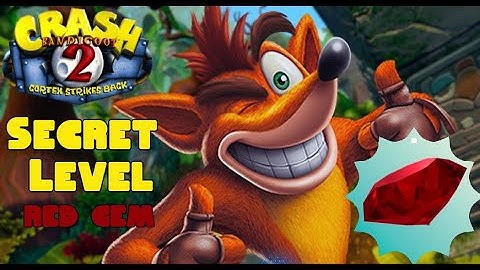 Crash bandicoot 2 secret level (snow go)+RED GEM