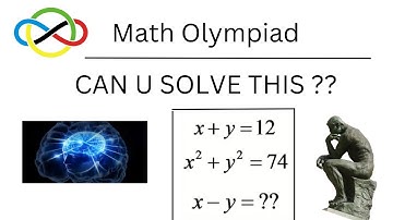 Solving linear and quadratic equation in 2 variables | math olympiad | extreme algebra | x-y=?