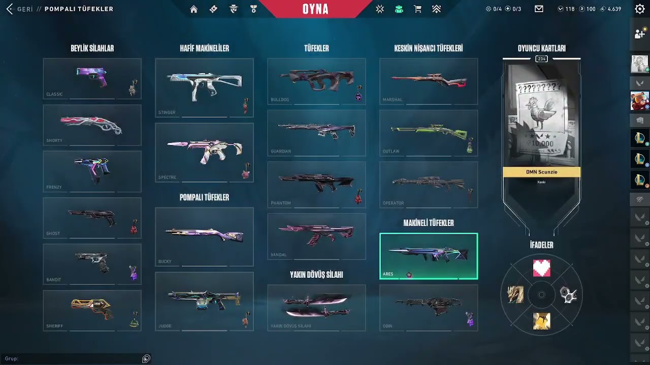 Acil Valorant +100 Skinli Hesap videosu