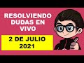 Soy Docente: RESOLVIENDO DUDAS EN VIVO (2 DE JULIO DE 2021)