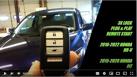 3X Lock Plug & Play  Remote Start 2016-2022 Honda HR-V 2015-2020 Honda FIT