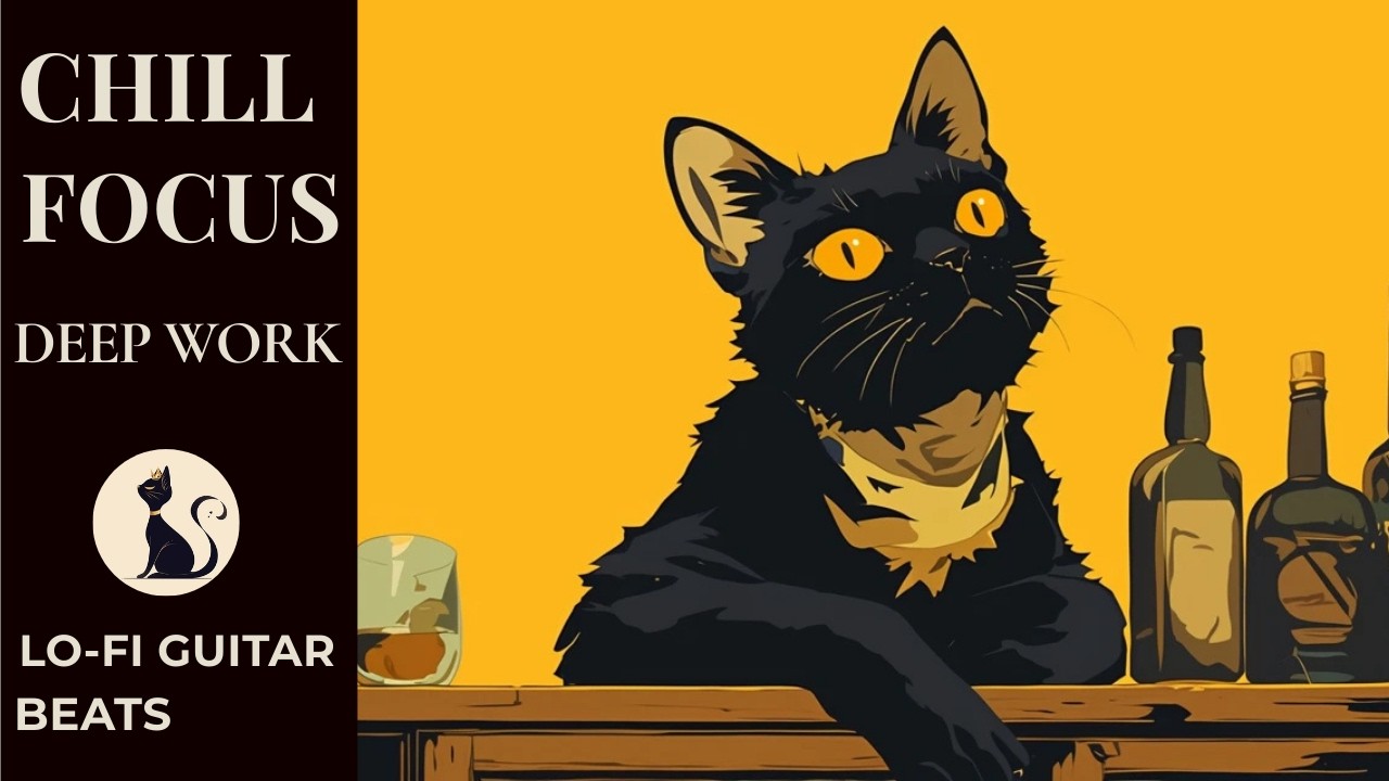 Calm Groove Flow | Lo-Fi Guitar Chillhop 🎧 | Selected by the Black Cat | Chill Focus & Deep Work