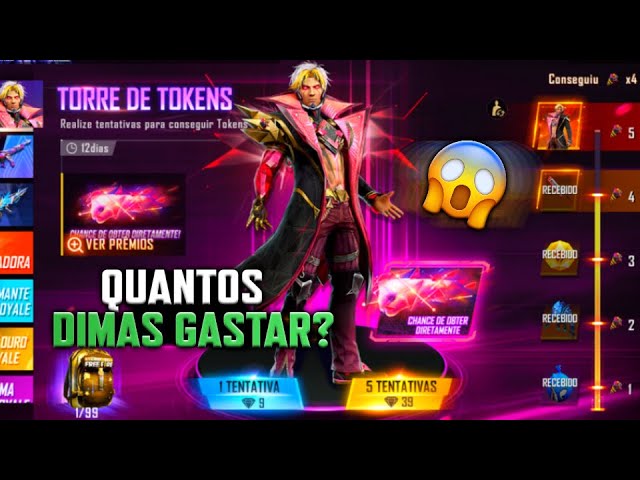 Garena Free Fire - A Torre de Tokens chegou cheia de estilo com o