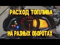 Расход топлива при разных оборотах двигателя на мотоцикле pulsar ns 200