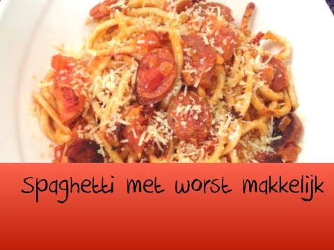 Video: Pasta Koken Met Pikante Worstjes